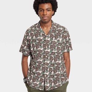 BNWT Target Goodfellows Men’s Pineapple Print Button Front Shirt